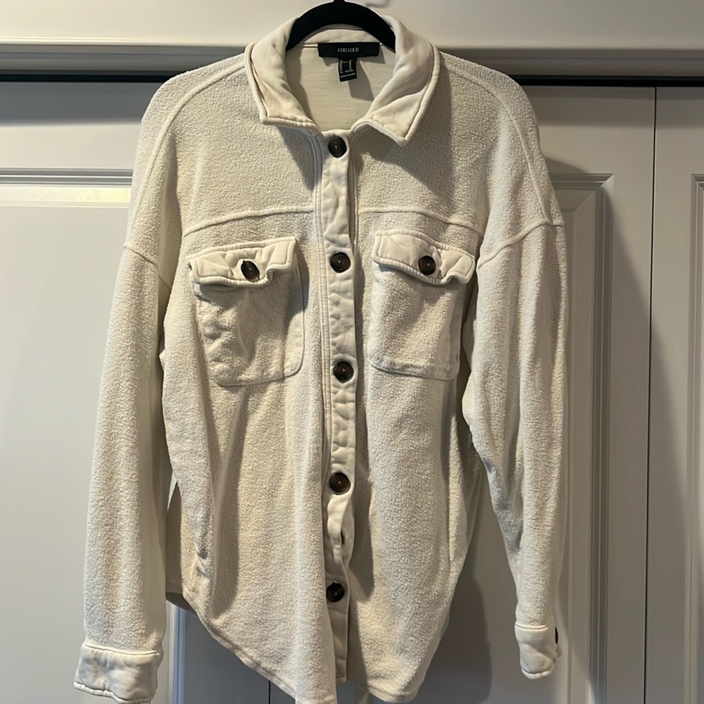 Terry cloth Shacket